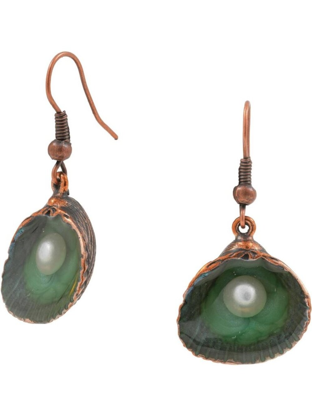 Handmade Boho Pearl Shell Jewelry Set - Vintage Ocean Pendant Necklace